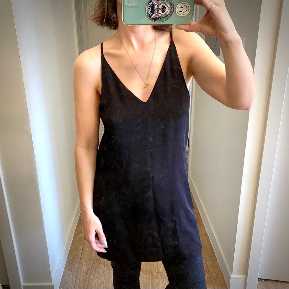 THEORY SILK TUNIC TANK